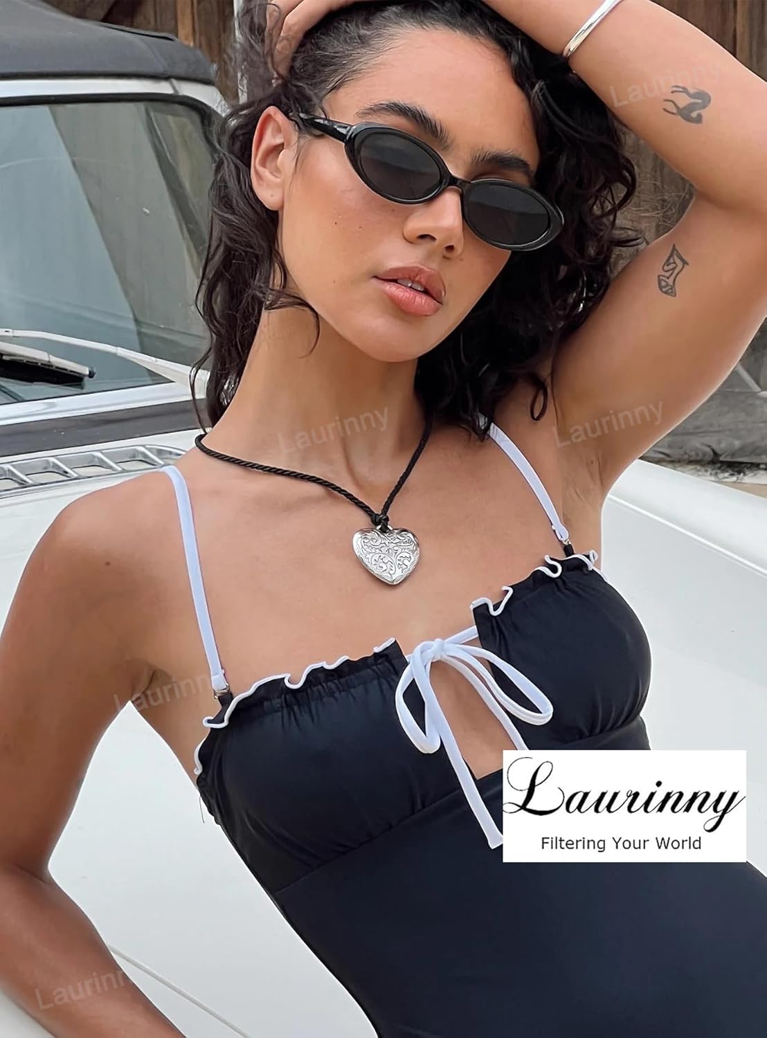 90s Sunglasses for Women Men Retro Small Oval Sunglasses - Image 2