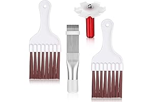 4 Pieces Air Conditioner Cleaning Brush for Home AC Unit Condenser Refrigerator Fin Cleaner Whisk