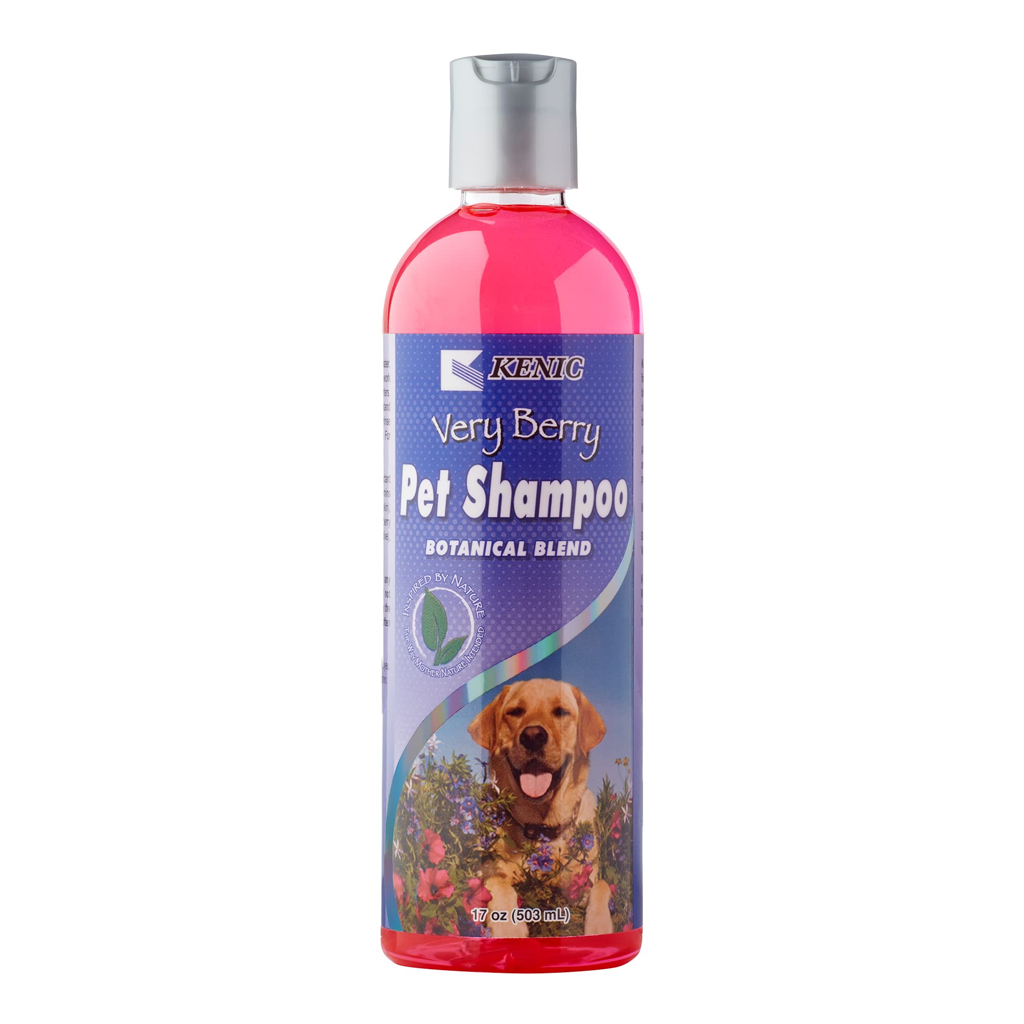 Kenic Very Berry Conditioning Dog &amp; Cat Shampoo – Botanical Deep-Clean, Juicy Berry Scent, Soap &amp; Paraben-Free, Made in USA