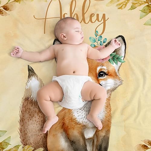 Miniatura 173 de Manta de bebé personalizada para niñas, manta de bebé personalizada con nombre, súper suave, mantas personalizadas con nombre para niños, mantas