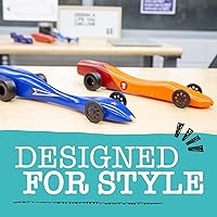 Vista 4 de Pitsco Education GTFX Wheels, Front Wheel DIY Model Cars, Trucks, or Dragsters, Injection Molded for Vehicle Building Projects, Package of 100