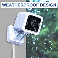 Vista 6 de DIANMU Paquete de 2 cables de extensión de alimentación planos de 20 pies para Wyze Cam v4/v3/OG/v3 Pro, Blink Mini, Kasa Indoor, Blink Mini Pan