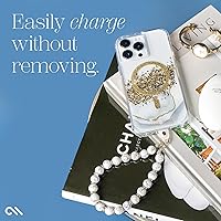 Vista 6 de Case-Mate Colgante para teléfono con cuentas de mármol - Correa antirrobo desmontable - Correa de muñeca para iPhone manos libres para mujeres