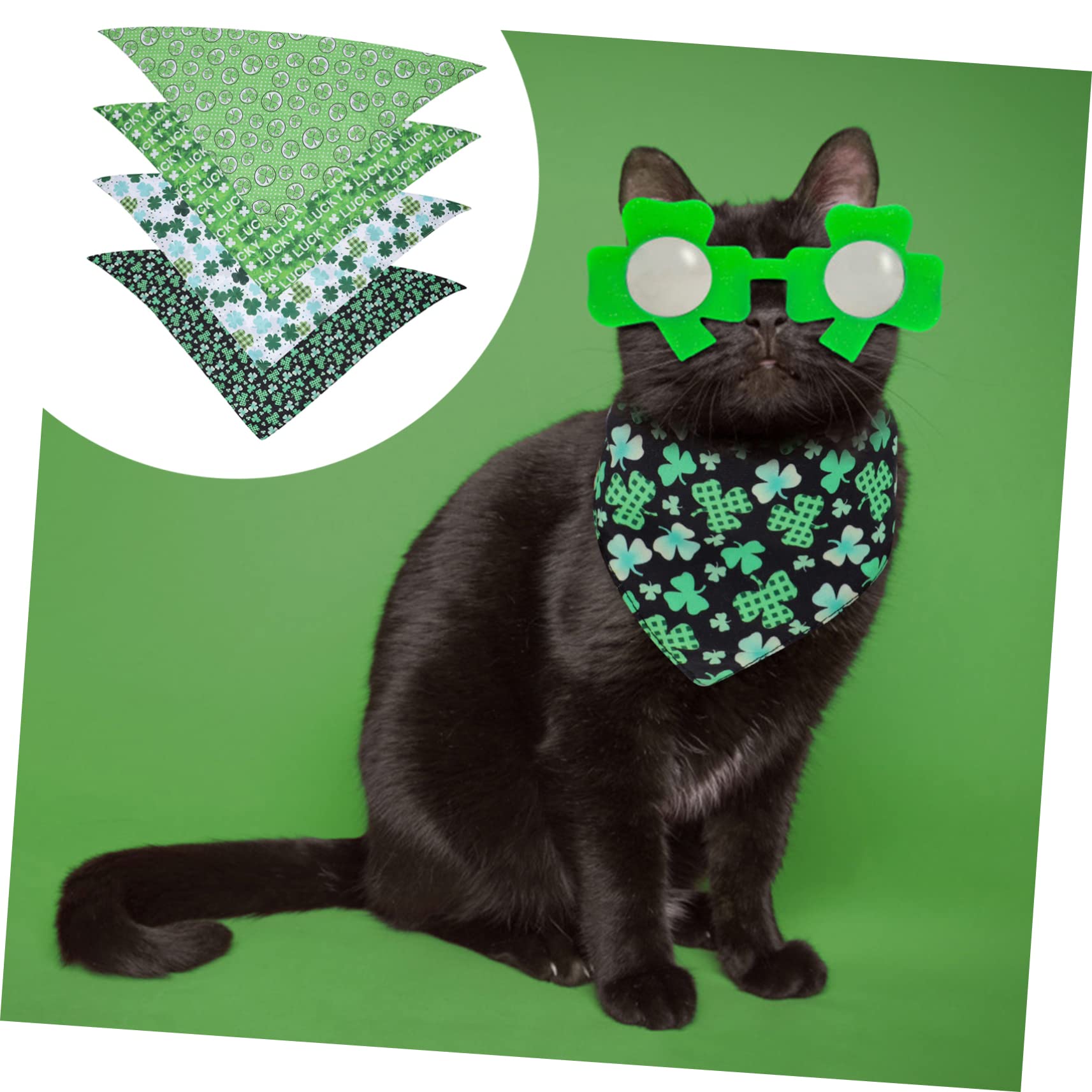 INOOMP 12pièces Bandana Créatif pour Chien Foulard pour Animaux De Compagnie pour Fêtes Sorties Et Photos Design Stylé pour Look Adorable