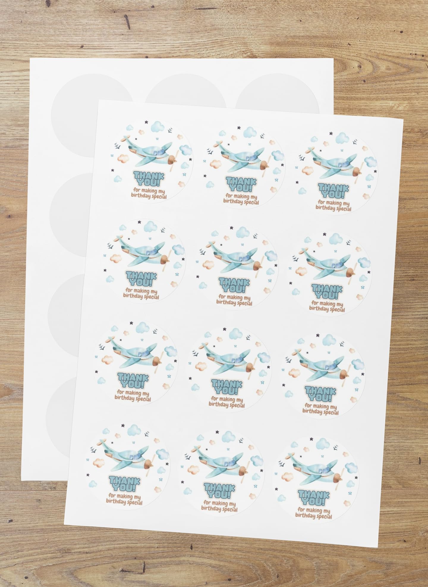 Aeroplane Theme Thank You Sticker (6 CM/Sticker/Mixcolour/24Pcs) (B0CF5SQN4S) Amazon Price History, Amazon Price Tracker