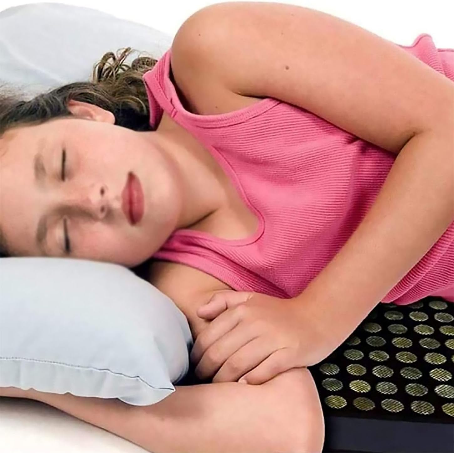 ICEMOB Infrared Heating Pad,Professional Full Body Massage Mat with Heat,Natural Jade and Tourmaline Stones,Electric Heat Pad for Office,Home,Travel,Appointment Time,C