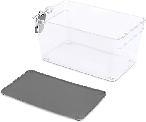 Miniatura 7 de Internet's Best Juego de cubos organizadores de despensa de cocina con asas, juego de 6 piezas, contenedores de almacenamiento para despensa,