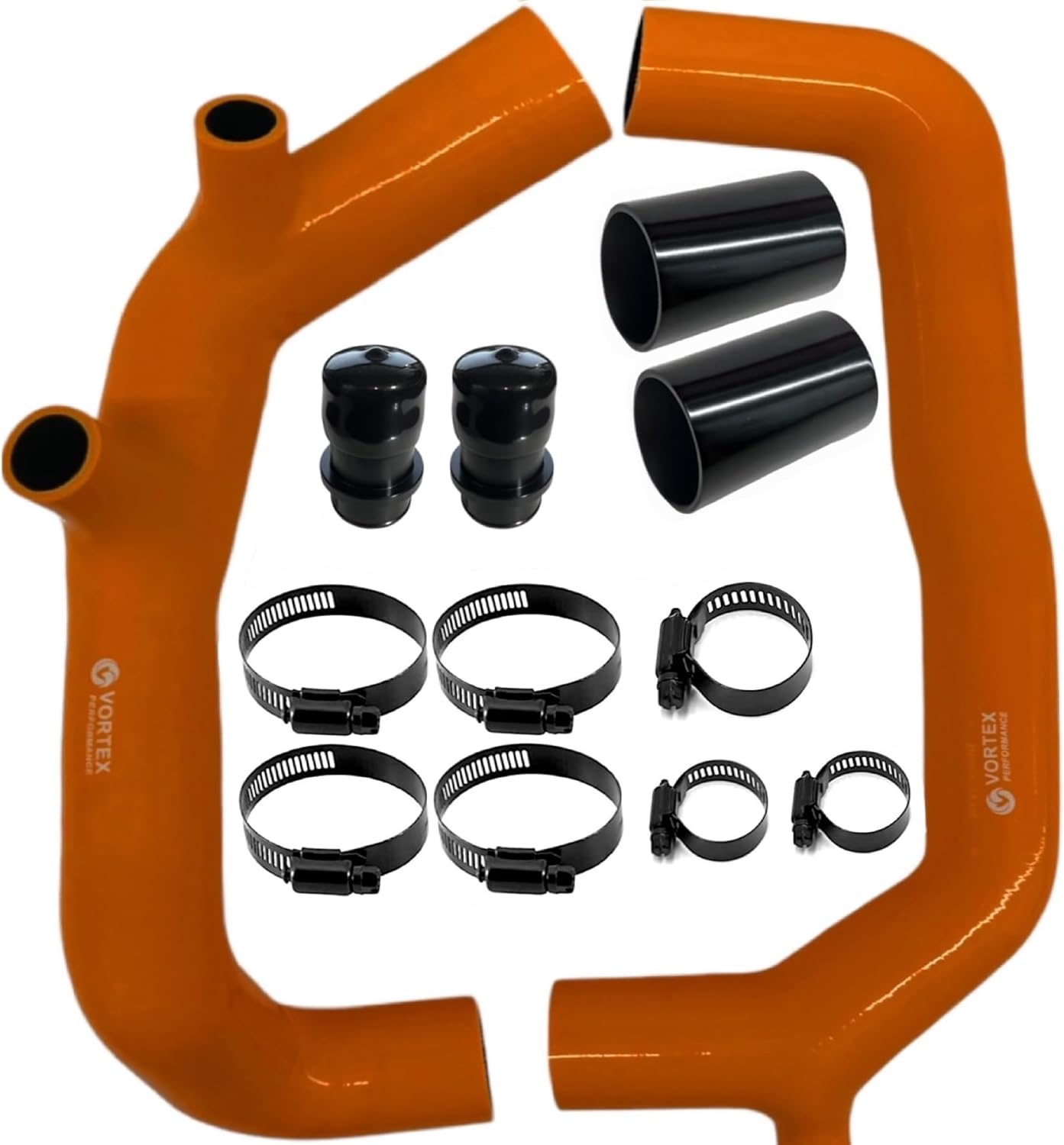 inlets for BMW 335xi 335i 135i 535i 535xi Z4 N54 E90 E92 E93 E60 Silicone air hose tube pipe 2 inch ORANGE