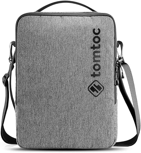 tomtoc Laptop Shoulder Bag for 14-inch MacBook Pro M1 Pro/Max A2442 2021, 13-inch MacBook Air/Pro, 12.9 iPad Pro, 12.3-14.4 Microsoft Surface Pro/Laptop Studio/Book, Spill-resistant Protective Case