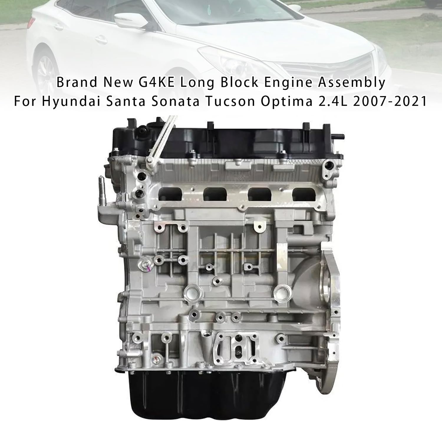 MAD HORNETS G4KE Long Block Engine Assembly For Hyundai Santa Sonata Tucson Optima 2.4L 2007-2021