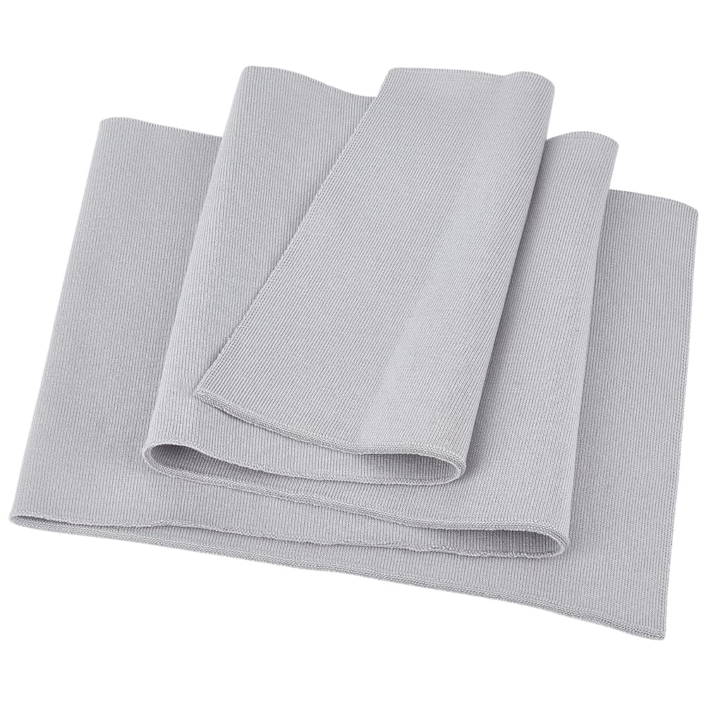 BENECREAT Light Grey Ribbing Knit Fabric