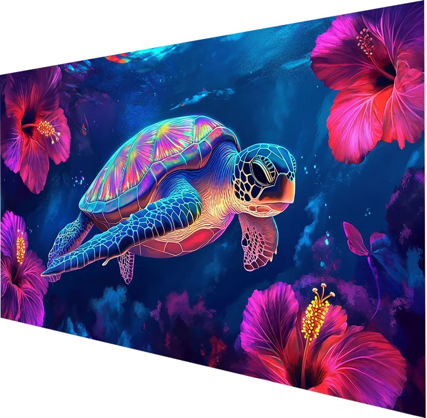 Diamentowe malowanie żółw morski, 5D DIY okrągłe 90x180cm z0-92