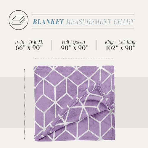 Vista 51 de Elegant Comfort Manta de lujo aterciopelada, ligera para todas las estaciones, ultra afelpada, suave, acogedora y mullida para sofá, cama, viajes