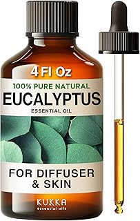 Sponsored Ad - Kukka Eucalyptus Essential Oil for Diffuser, 100% Pure Natural Essential Oils Eucalyptus Oil for Skin, Humi...