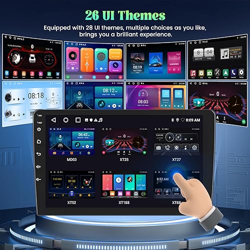 Miniatura 4 de Roinvou Estéreo Android CarPlay 2+32G para Toyota Corolla EX 2005-2012, pantalla táctil de 9 pulgadas, navegación GPS en el tablero con CarPlay