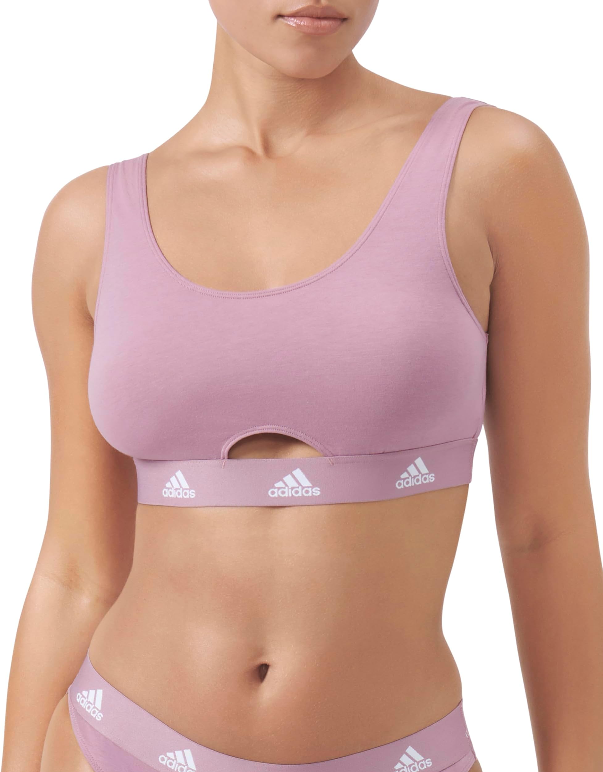 Women's Cotton Logo Scoop Bralette