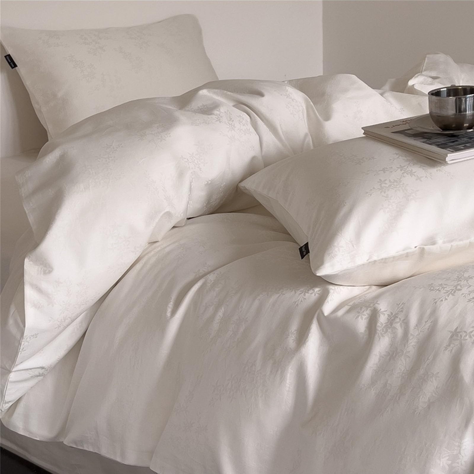 Amazon｜掛け布団カバーセット 上質ジャカード織りの高級掛け布団