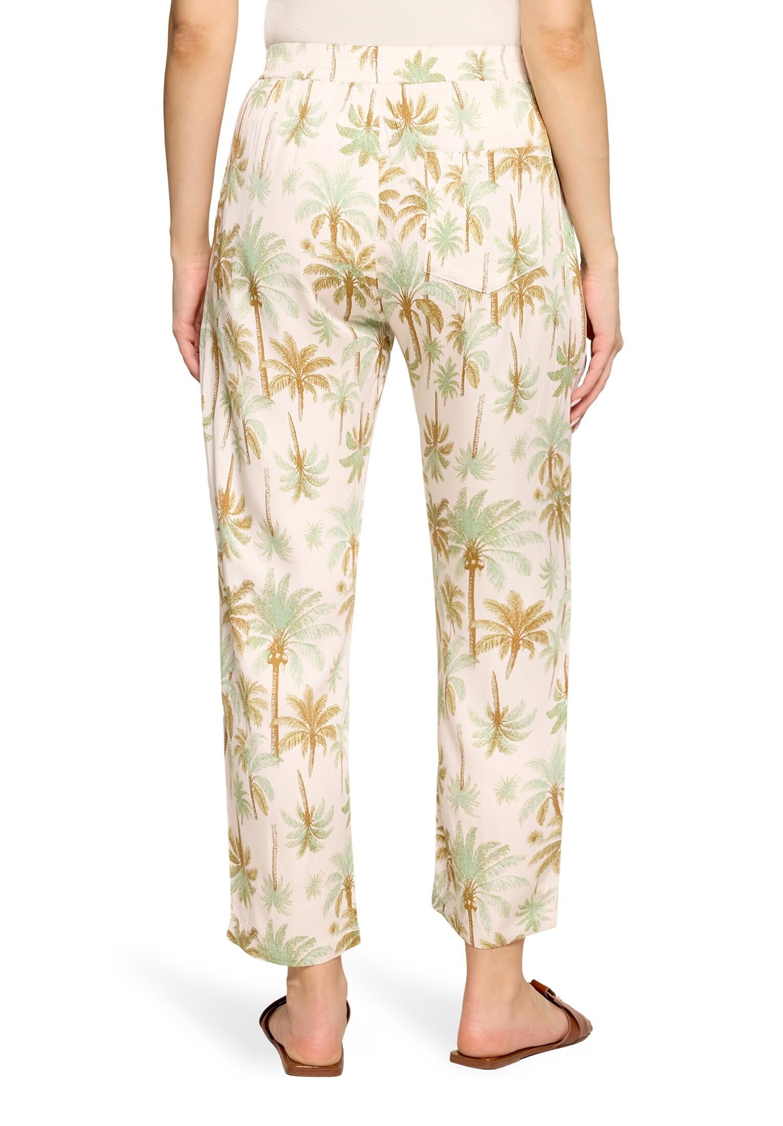 Cartoon Damen Casual-Hose mit Gummizug 38, Nature/Green