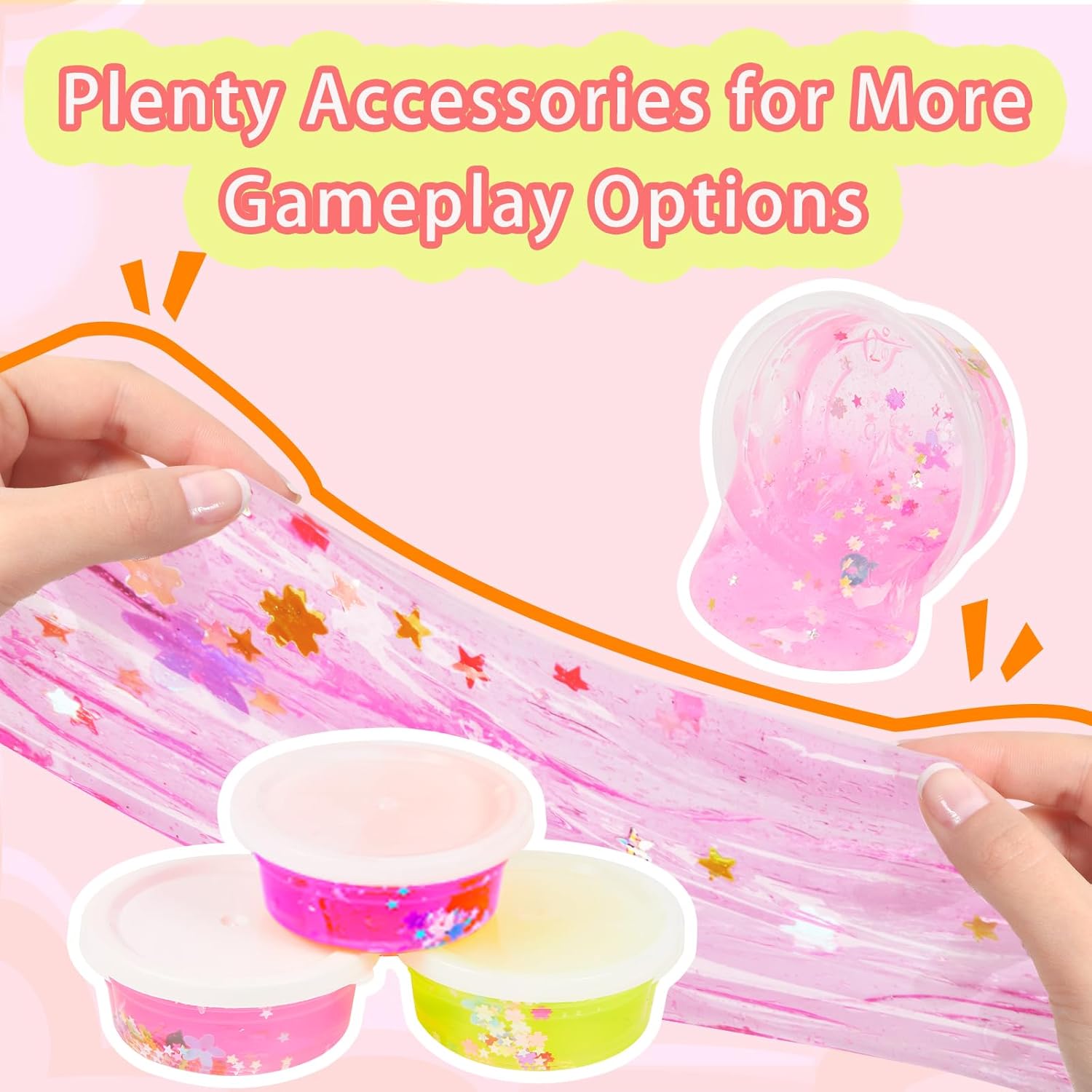 8PCS Nano Tape Bubble Kit, Colorful Nano Tape Kit with Crystal Clays, Stickers and Bubble Crafts DIY Tools, Stress Relief Toy Making Kits for Kids
