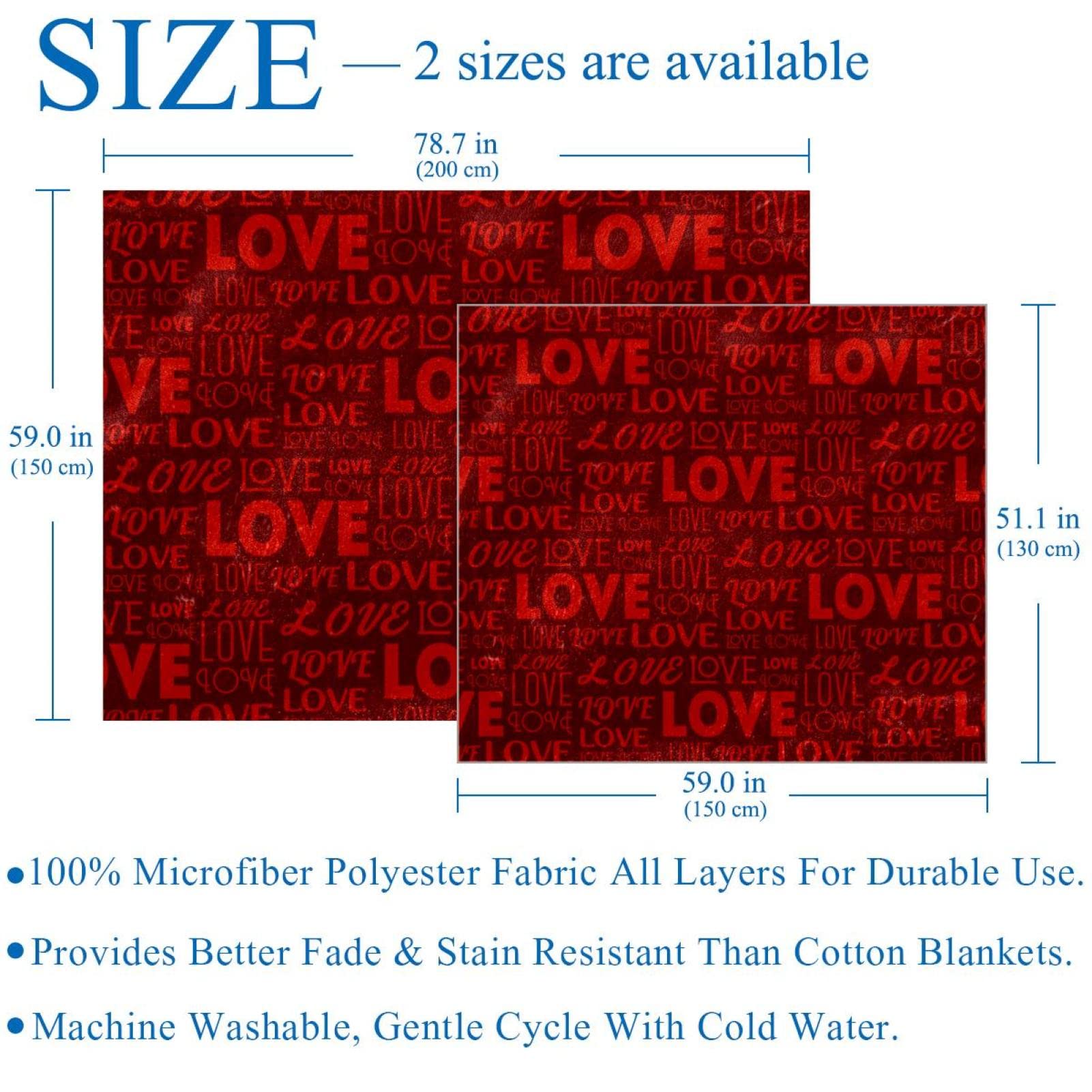 Coperta Rossa In Flanella Per San Valentino, Regalo Per Lei, Coperta Morbida E Leggera Per Divano O Letto, Design Romantico