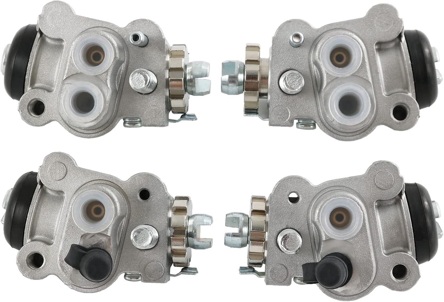 Front Left & Right Brake Wheel Cylinder Set All Four Compatible with 1990-2000 Honda TRX300 Fourtrax 300 2000-2003 TRX350 Fourtrax Rancher 350 Replace# 45330-HC5-006, 45310-HC5-006