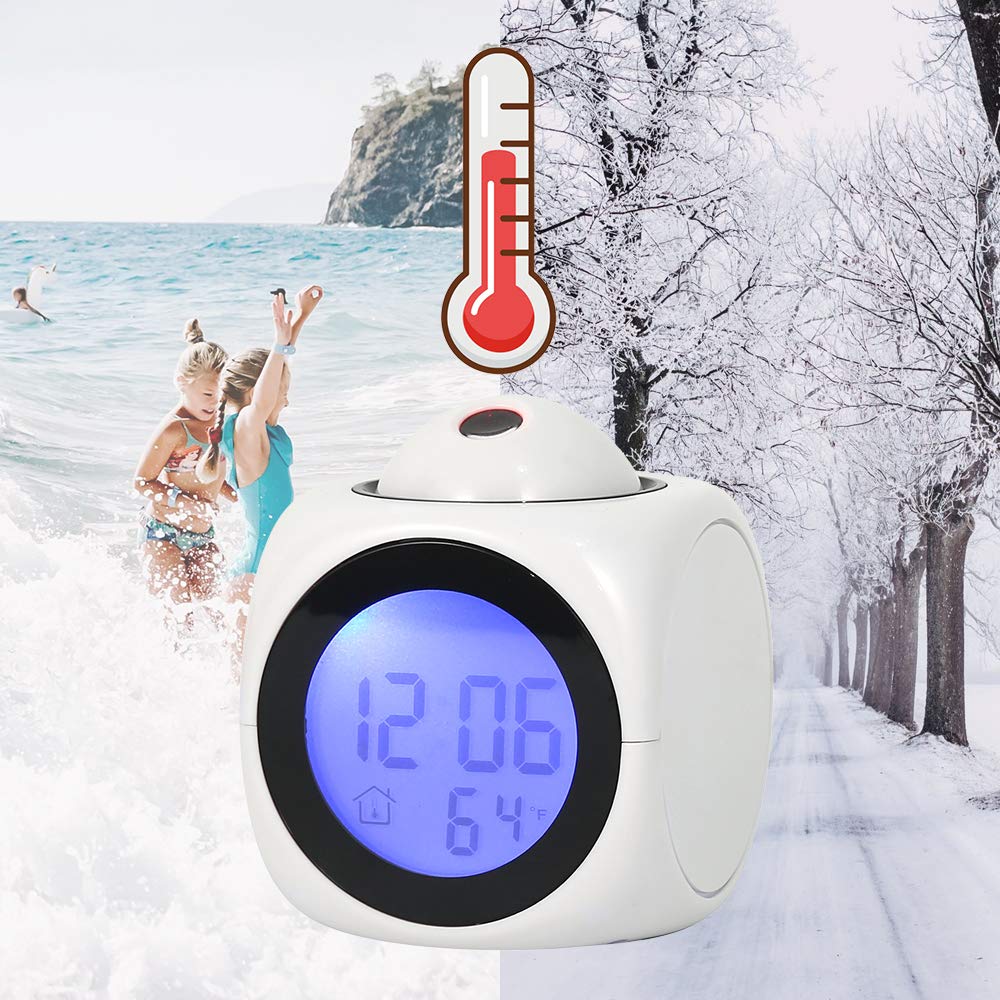 Amazon.co.jp: 目覚まし時計 投影クロック 目覚まし時計 音声読み上げ