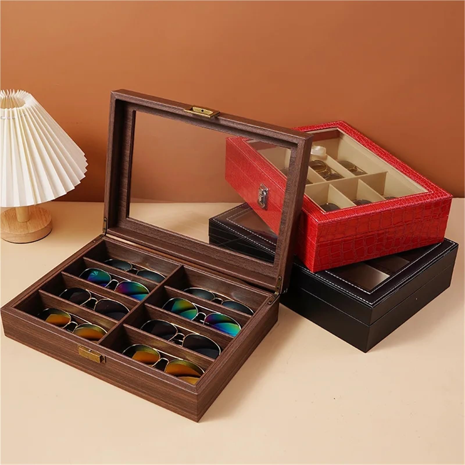Caja De Almacenamiento Gafas Sol para Gafas