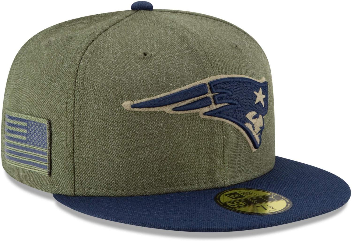 New Era 59Fifty Cap - Salute to Service New England Patriots - 7 1/4 — image 1