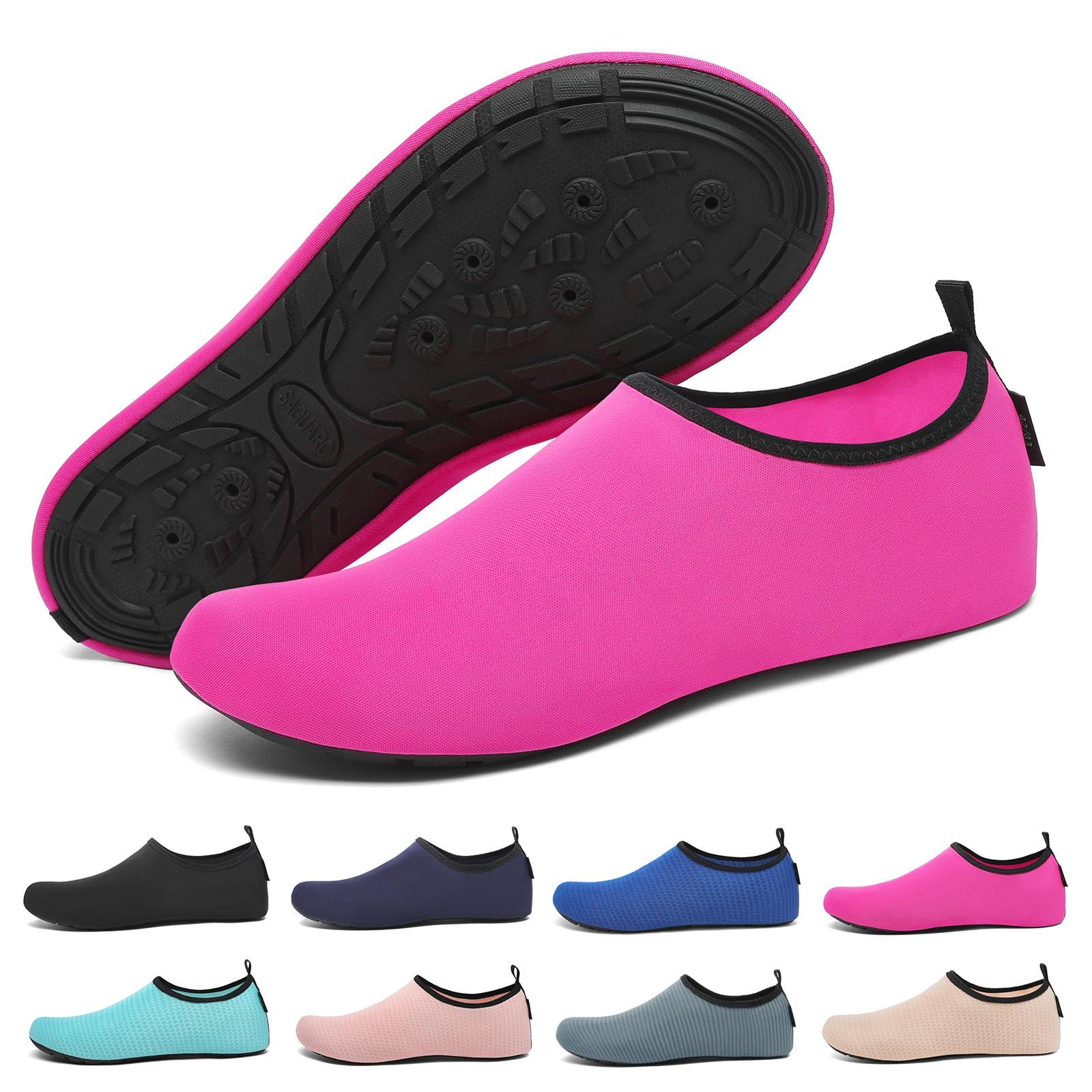 SAGUARO Scarpe da Scoglio Asciugatura Rapida con 7 Fori di Drenaggio per Donna Uomo Rombi Gr.36-47