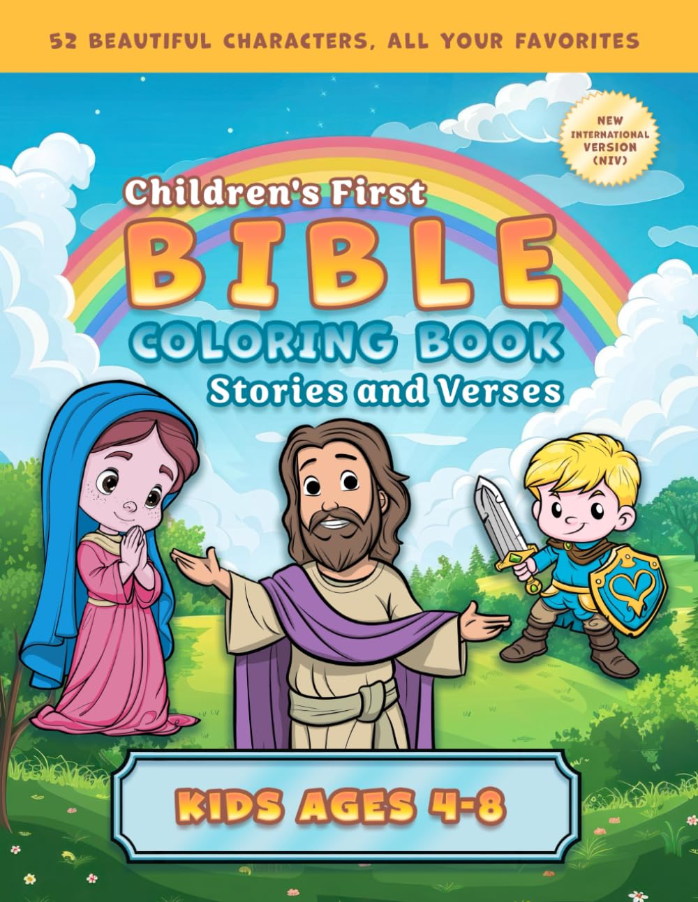 Children's First Bible Coloring Book: Stories and Verses