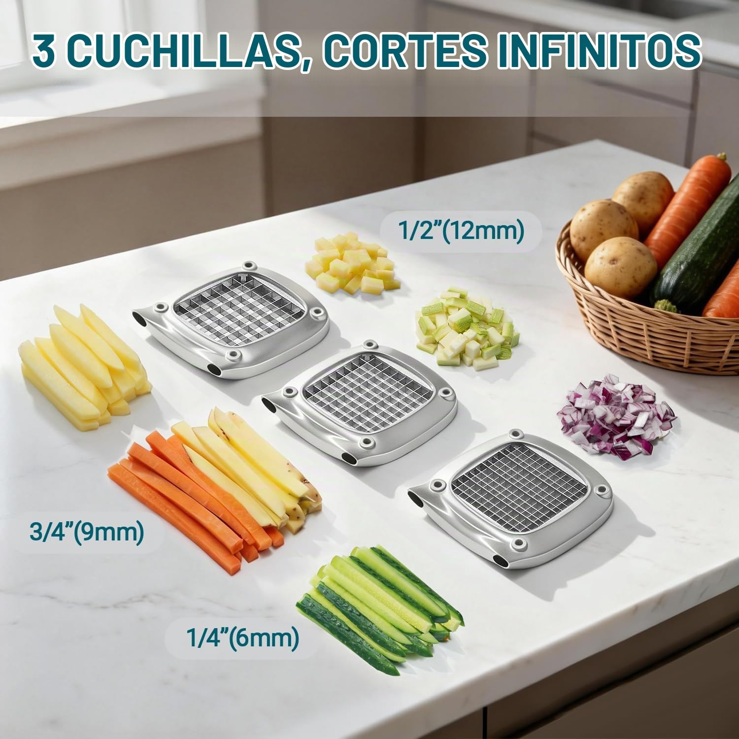 Sopito Cortador de Patatas, Cortador Patatas Fritas Profesional
