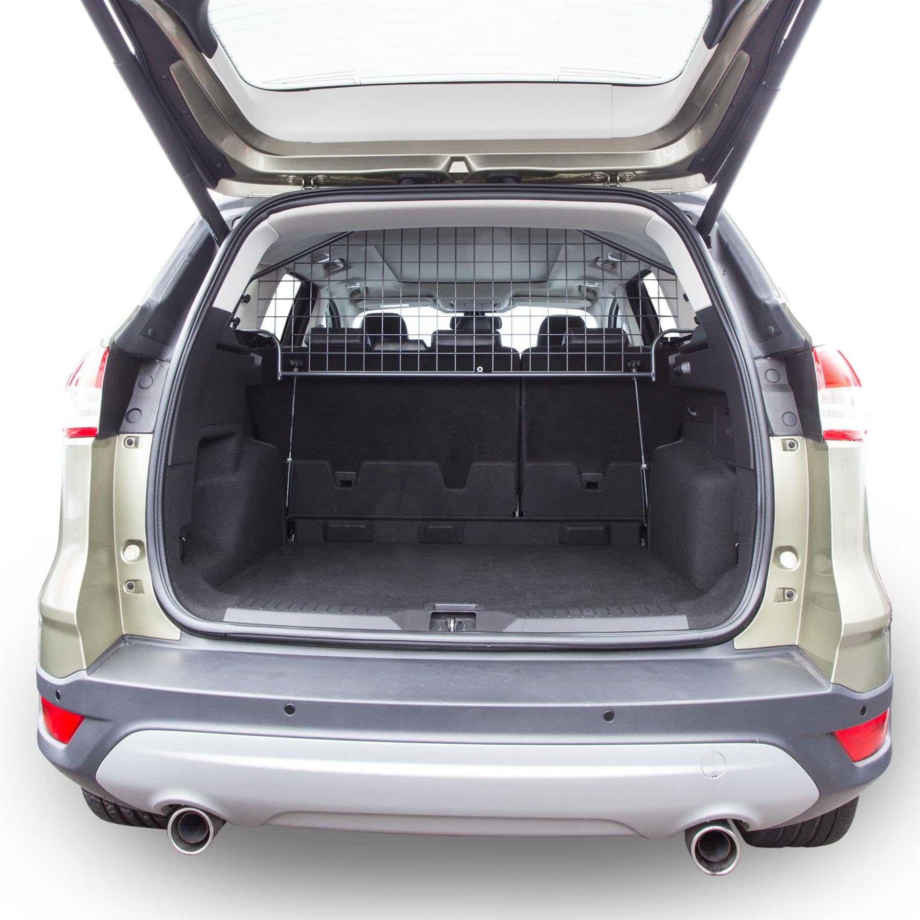 Travall Hundegitter für Ford Kuga (2013-2019) fahrzeugspezifisches Trenngitter Auto Kofferraum Auto Hundegitter aus Stahl für sicheren Transport TDG1411