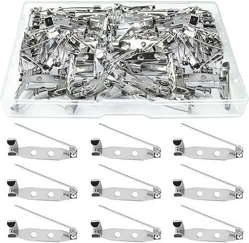 110 pines de bloqueo, broches para insignias, pasadores de joyería con agujeros para manualidades, etiquetas de nombre, fabricación de joyas,