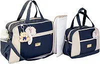 Kit Bolsa Mala Maternidade c/Trocador 3pcs Menino Menina Sunshine