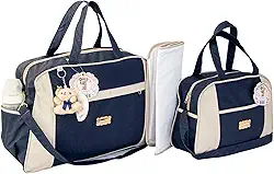 Kit Bolsa Mala Maternidade c/Trocador 3pcs Menino Menina Sunshine