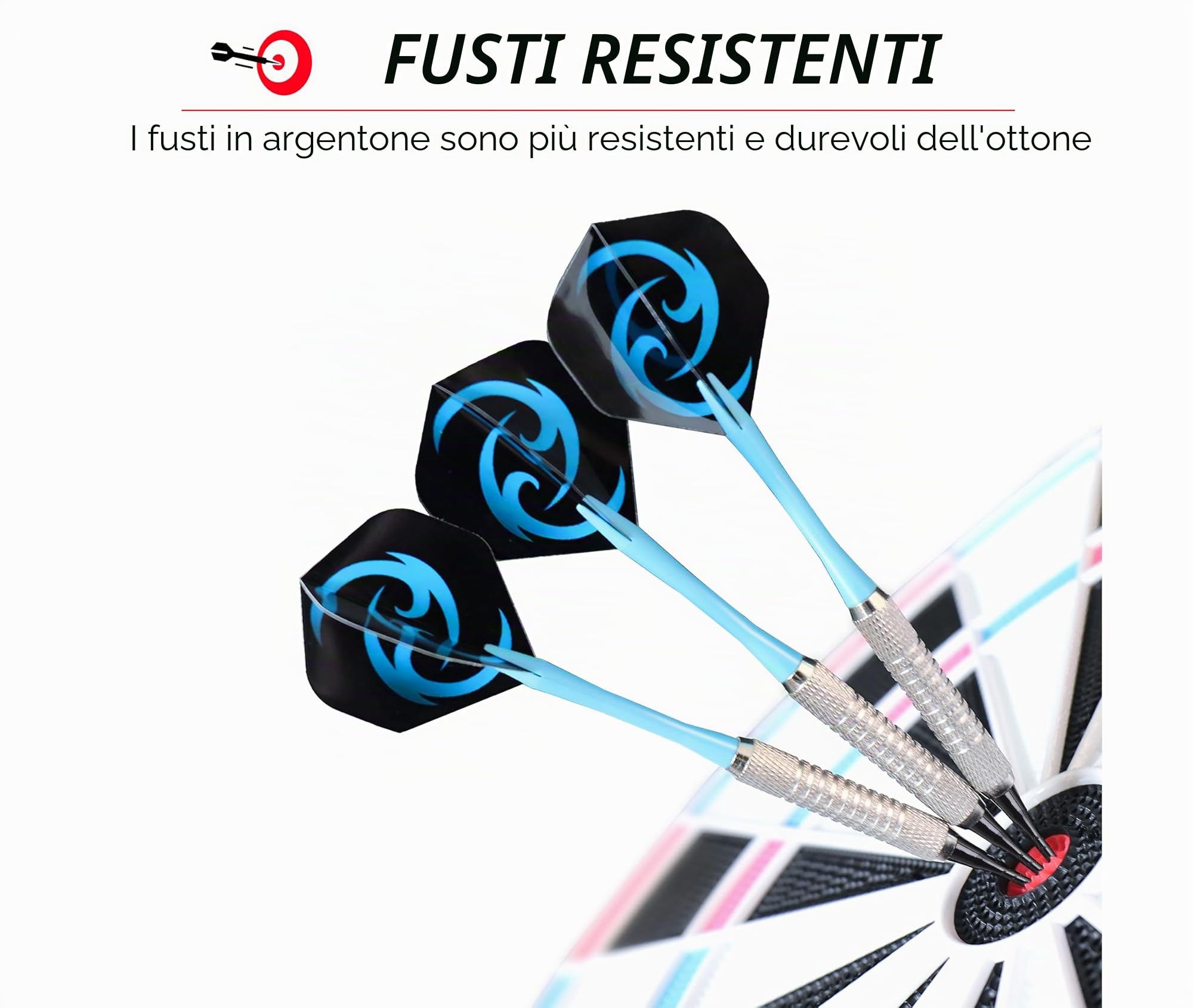 Freccette Punta in plastica,12pcs Freccette,24 alette per freccette,50 Punte Morbide di Freccette,Freccette soft,Darts