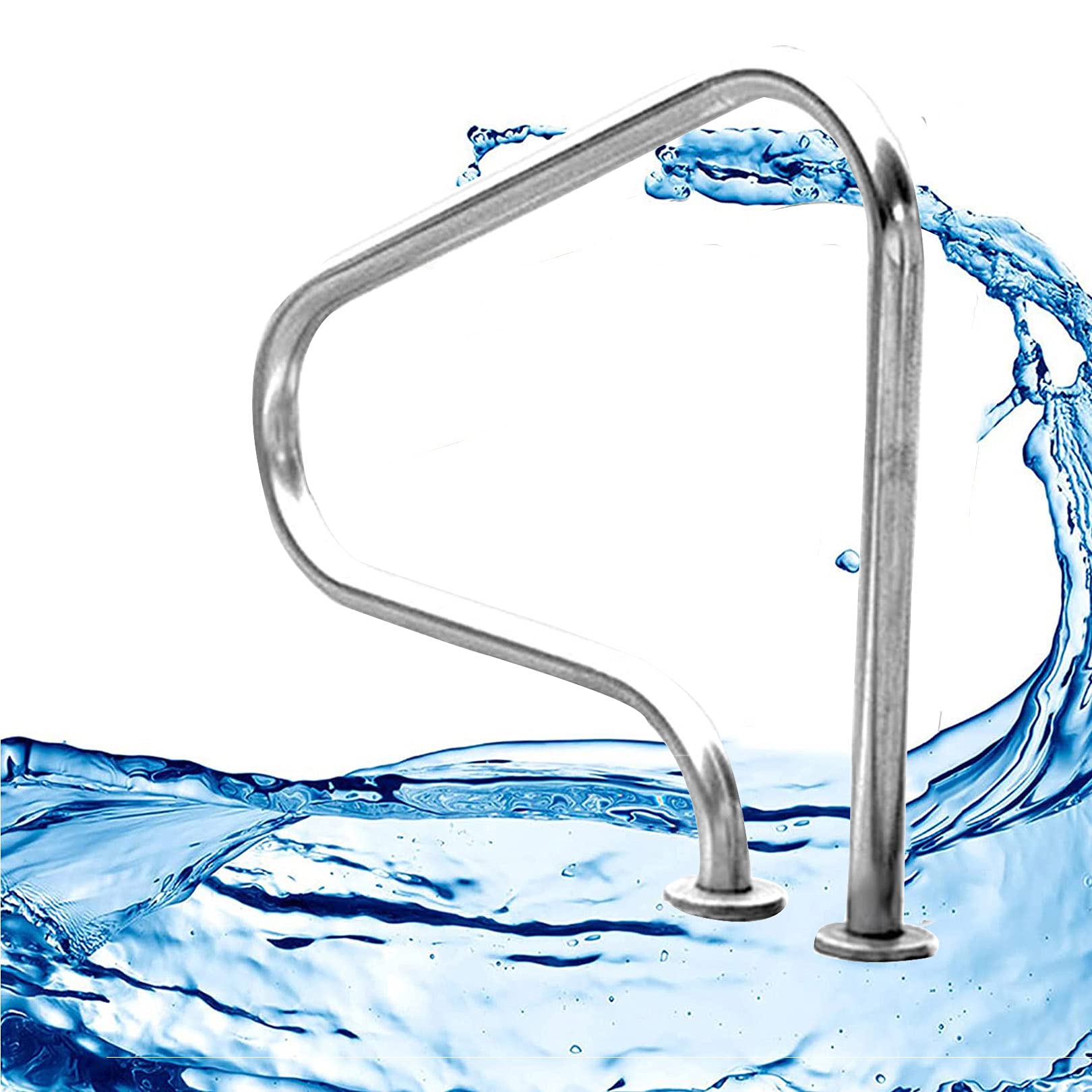Mains courantes de piscine ergonomiques pour éviter les chutes et sécuriser le bassin