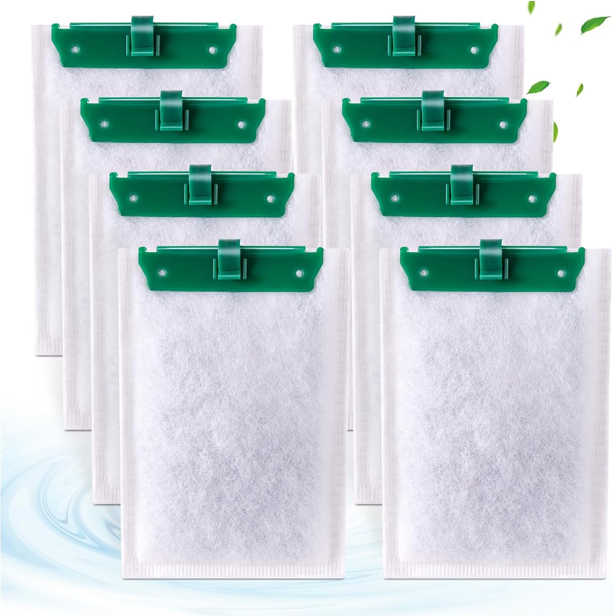 8 cartuchos de filtro medianos compatibles con filtros Tetra Whisper Bio-Bag, cartuchos de filtro de repuesto medianos para Whisper ReptoFilter y filtros de potencia 10i IQ10 PF10, listos para usar