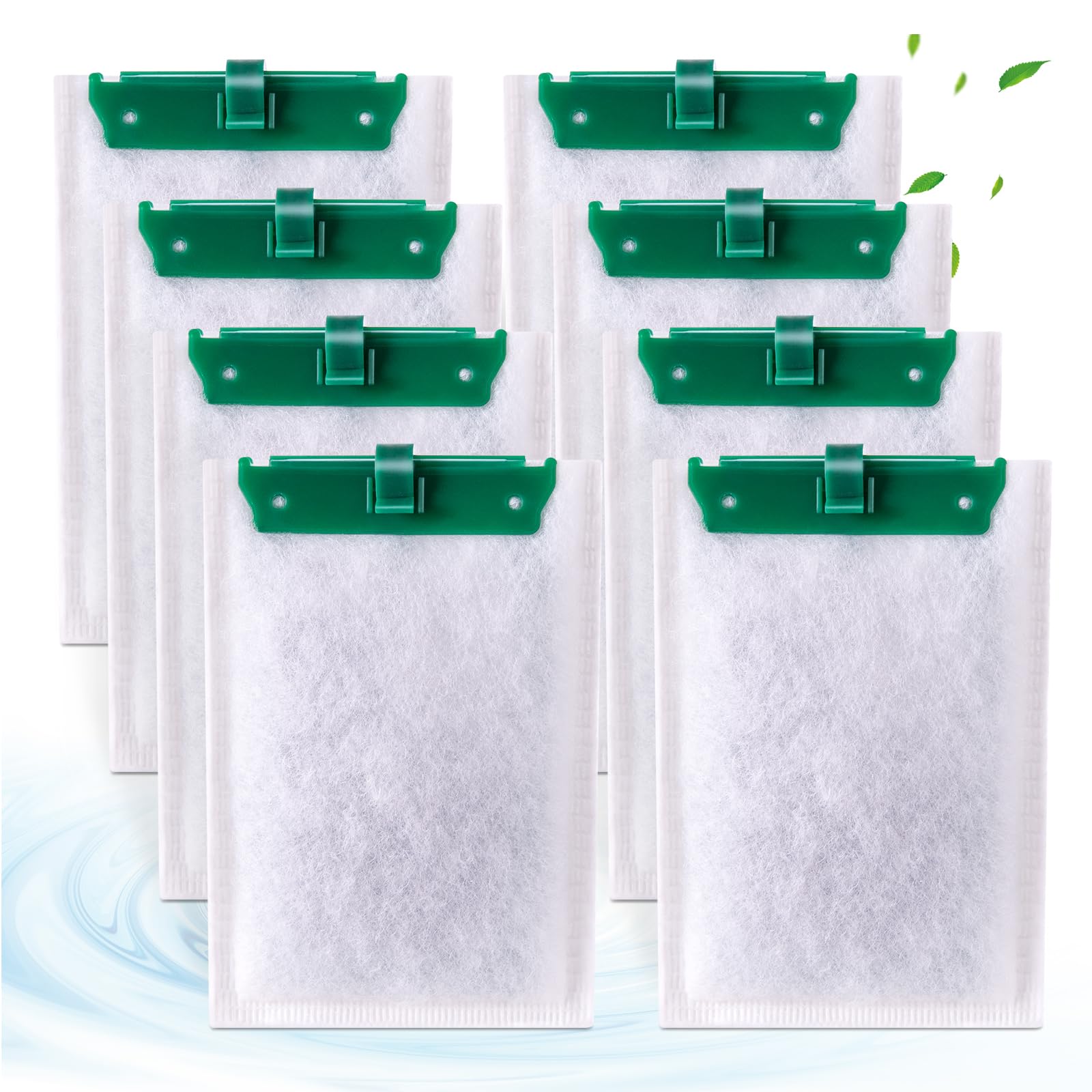 xbbwmrs 8 Count Medium Filter Cartridges Compatible with Tetra Whisper Bio-Bag Filters Medium Replacement Filter Cartridges for Whisper ReptoFilter and 10i IQ10 PF10 Power Filters -Ready to Use