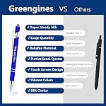 100 PCS Motivational Bulk Pens with Stylus Tip Gifts Black Ink | Inspirational Ballpoint Ink Pen Gifts for Teacher Students Coworkers Women Office Supplies