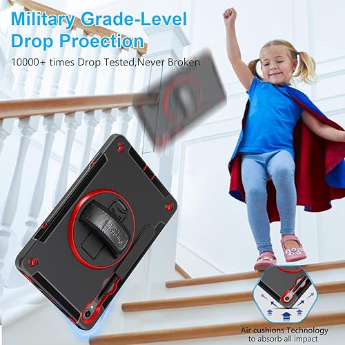 Vista 106 de Funda para Galaxy Tab S10 Ultra/S9 Ultra/S8 Ultra 14.6 INCH: Funda protectora de TPU para Samsung Tablet S9 Ultra/S8 Ultra 14.6" con soporte - Asa