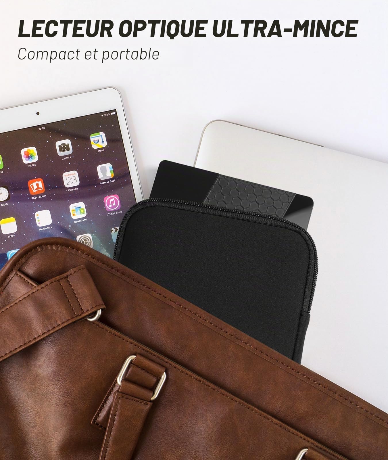 Lecteur Blu-Ray externe 4K pour PC, lecteur Blu-Ray 4K UHD, port SD/TF avec étui de transport, lecteur Blu-Ray HD US8 3.0, lecteur optique externe DVD+/-RW pour ordinateur portable MacBook Pro