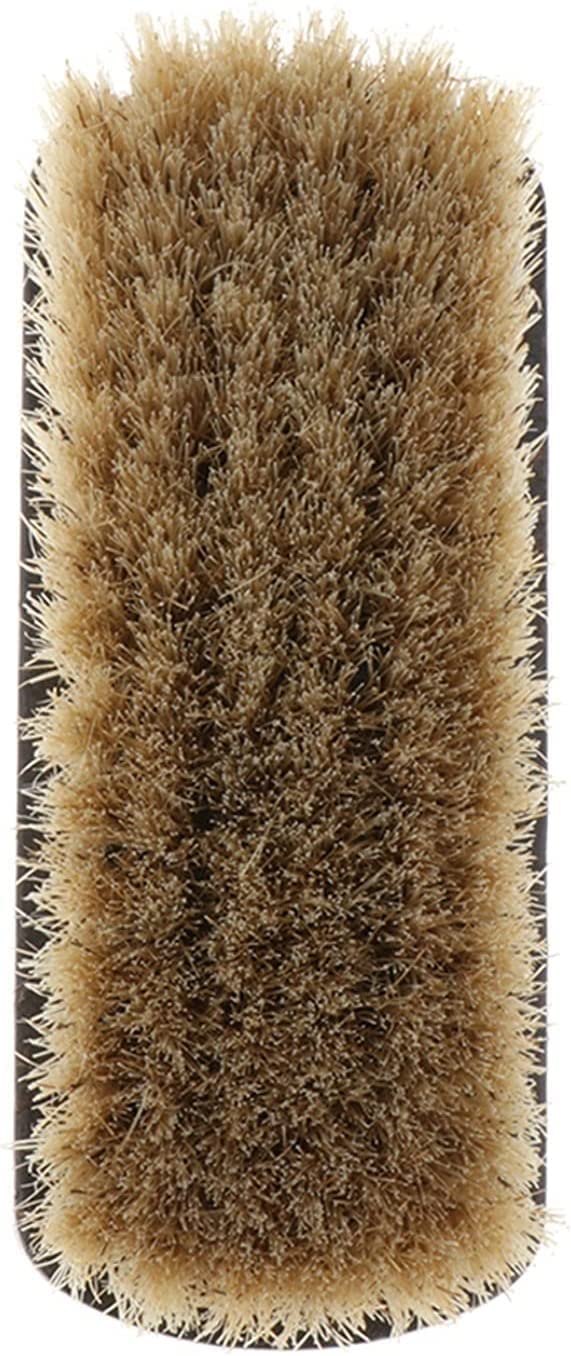 Cepillo for Zapatos, Cepillo de Limpieza de Madera Natural Cepillo for Zapatos de Pelo de Caballo Mango de Madera Pulida Cuero Natural Pelo de Caballo Real Cepillo for Botas Pulido Suave