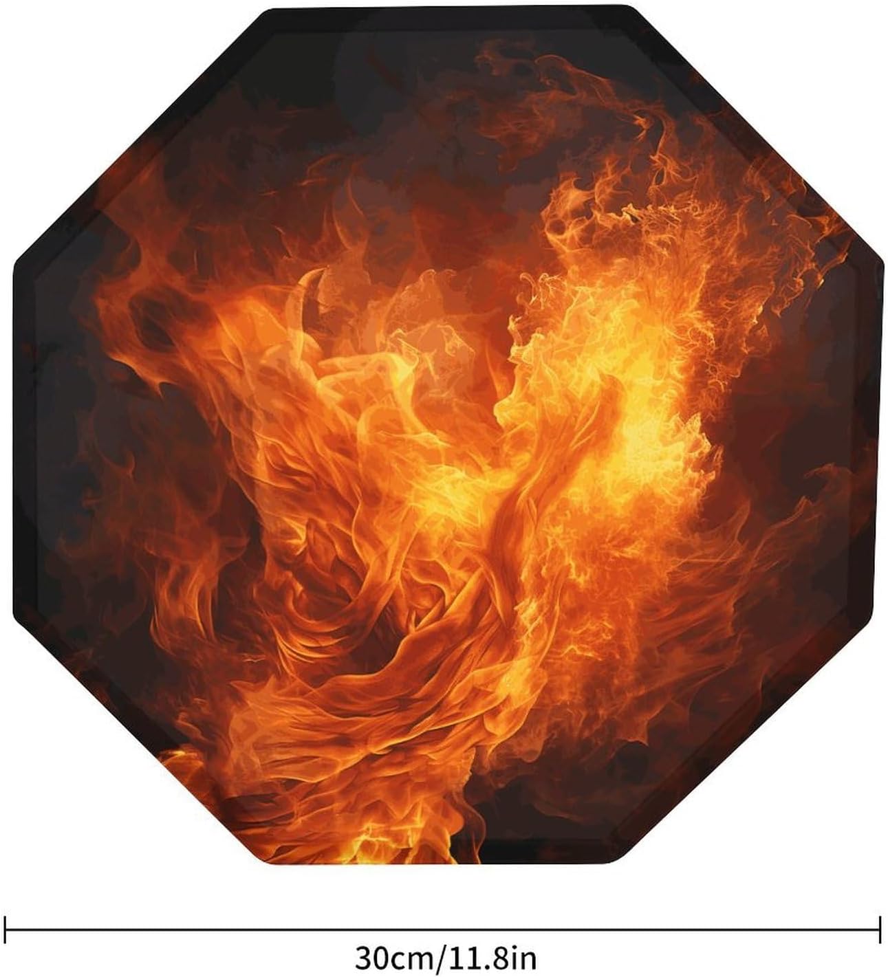 Ctagon Metal Sign for Home, Modern Display Plate for Kitchen, Roaring Flame Plates Accent Hanging Wall Decorations 3PCS for Living Room, Bedroom, Hallway, Hotel