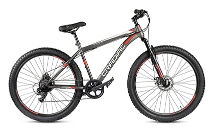 CRADIAC Unisex 29 Mtb 18.00 Inch Frame Shimano 7 Gear Xplorer Mountain Bike (Grey), Front