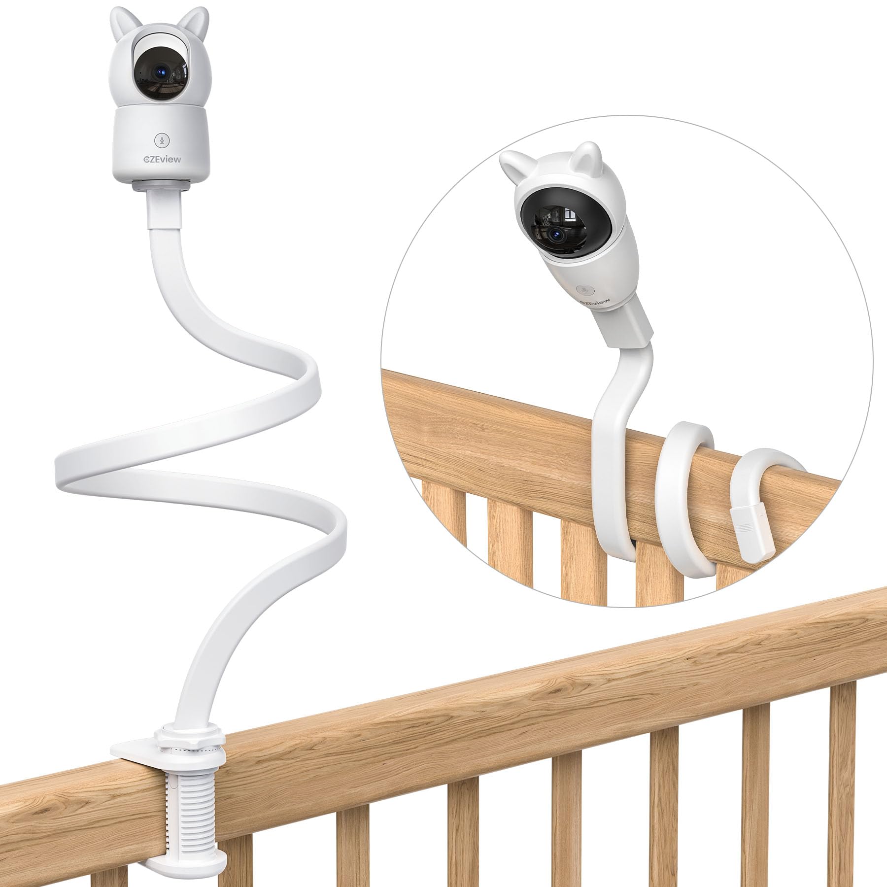 CZEview Derebir - Supporto per fotocamera per neonati, compatibile con la maggior parte dei video baby phone