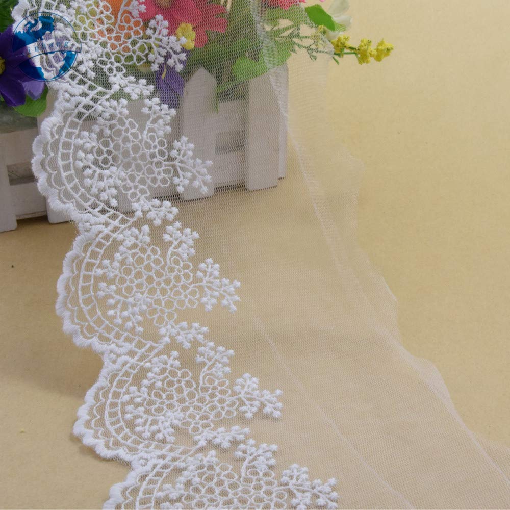 Ruban Dentelle Doré Yulakes 5 Yards | 1.4cm De Large, Pour Mariage, Artisanat, Décoration