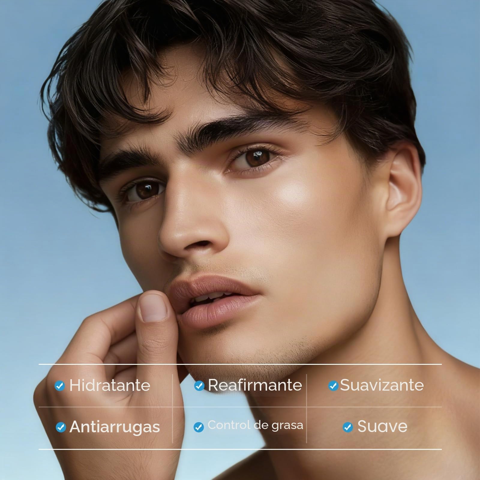 Set de Skincare Hombre, 5 Piezas Cuidado Facial Hombre Pack Regalo | Men Rutina Facial de Viaje, para Todo Tipo de Piel Hidratante Revitalizante Antienvejecimiento