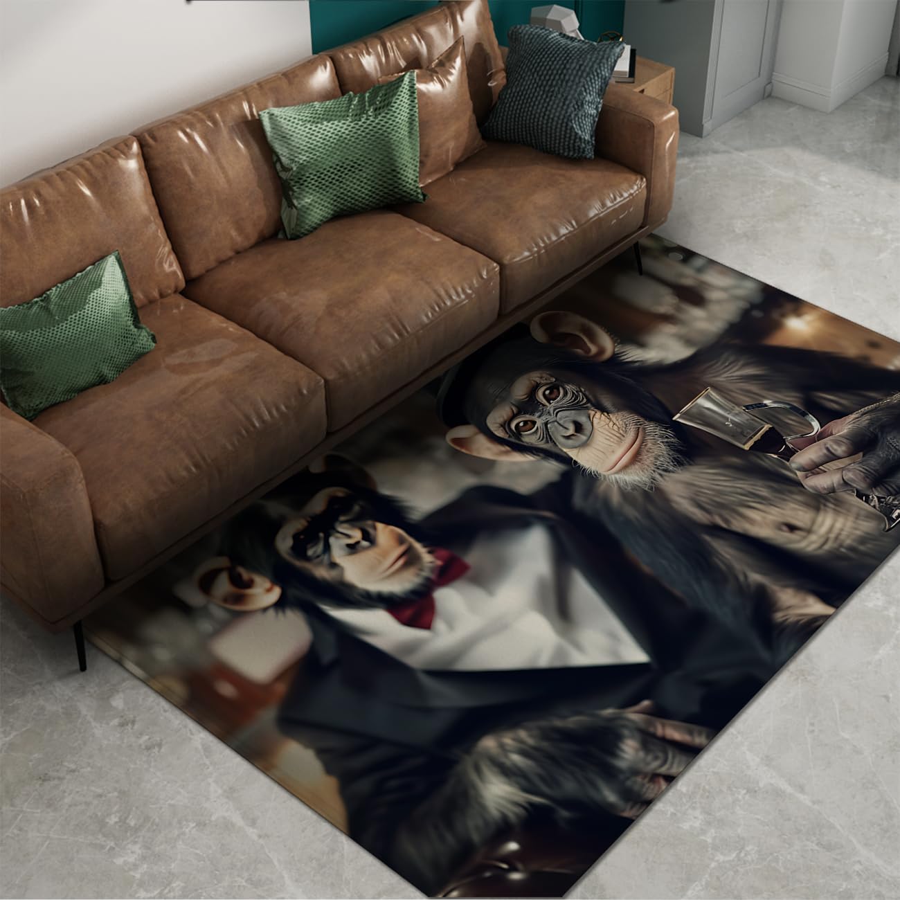 Dywany Salon Duże Dywany Podłogowe Zmywalne Dekoracyjne Biuro, Cienki Składany Dywan Łatwy Do Czyszczenia Do Mieszkania Biura 120x240cm
