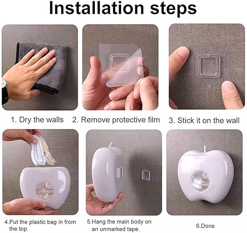 Miniatura 6 de Caja de almacenamiento de plástico, caja de almacenamiento de película adhesiva gruesa con 200 envolturas de plástico, organizador de cocina